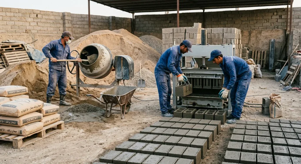 تولید بلوک سیمانی رستم پور